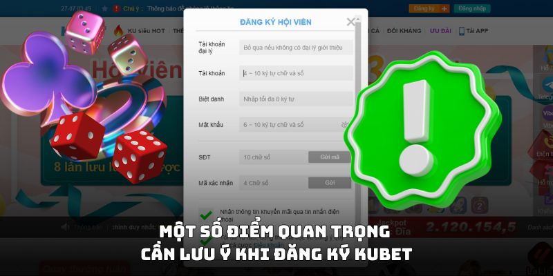 Một số điểm quan trọng cần lưu ý khi đăng ký 18win